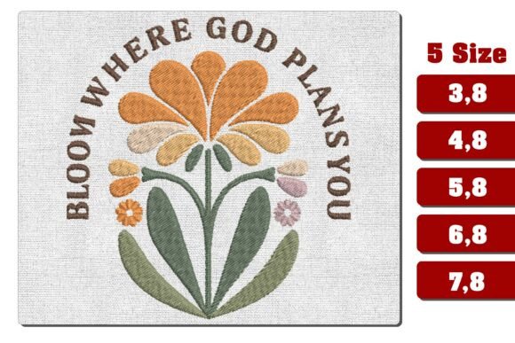 Bloom Where God Plans You Embroidery Review