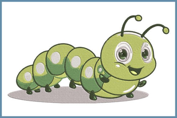 Cute Caterpillar Embroidery Design Review
