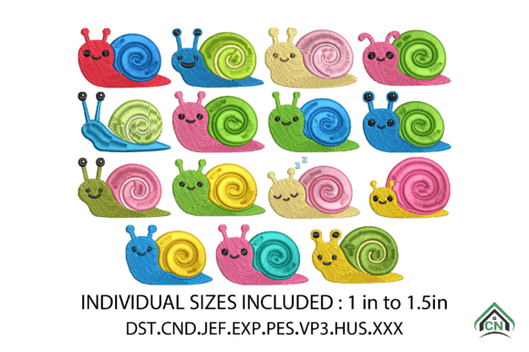 Cute Snail Embroidery Design Bundle Review