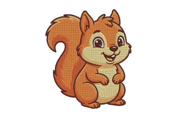 Cute Squirrel Embroidery Design Review for Merch