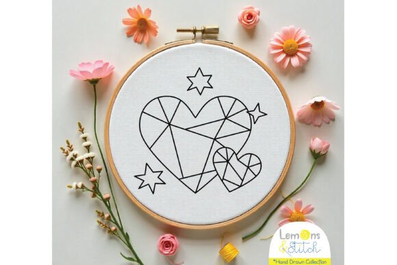 Hearts Geo Stars Hand Embroidery Review
