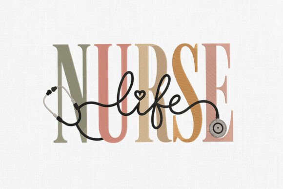 Stylish Nurse Embroidery Design Art Review