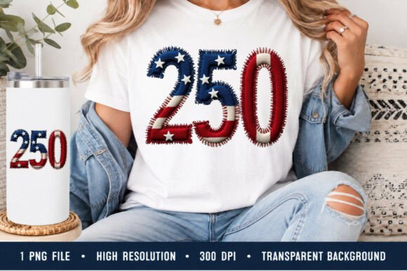 USA 250 Faux Embroidery PNG: A Patriotic Designer’s Review