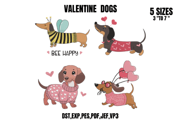 Valentine Dogs Design Embroidery Bundle Review